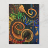 KUNST muziek Briefkaart (Voorkant)