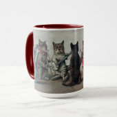  Kunst Muziek Katten Keramische Mok (Voorkant links)