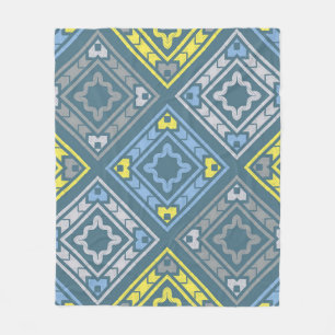 Kunst naadloos patroon. Folkmotief. geometrie Fleece Deken