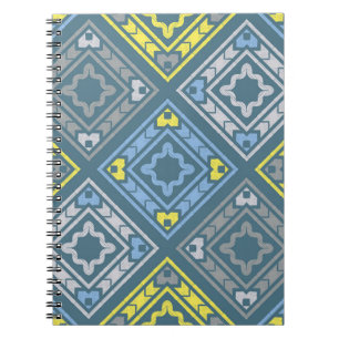 Kunst naadloos patroon. Folkmotief. geometrie Notitieboek
