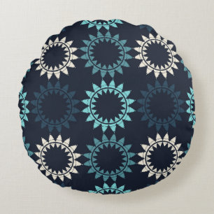 Kunst naadloos patroon. Folkmotief. geometrie Rond Kussen