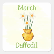 Kunst Narcis Bloem Maart Verjaardag