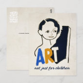KUNST... niet alleen voor kinderen [ briefkaart ] (Voorkant / Achterkant)