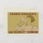  kunst Nieuw-Belgisch bier en Briefkaart (Voorkant / Achterkant)