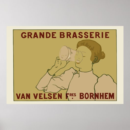 kunst Nieuw-Belgisch bier en Poster (Voorkant)