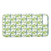 Kunst Nieuw blauw Ipomoea bloembehangsel vodder Case-Mate iPhone Case (Achterkant (Horizontaal))