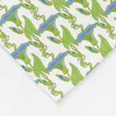 Kunst Nieuw blauw Ipomoea bloembehangsel vodder Fleece Deken (Hoek)