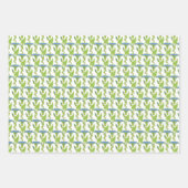 Kunst Nieuw blauw Ipomoea bloembehangsel vodder Inpakpapier Vel (Voorkant 3)