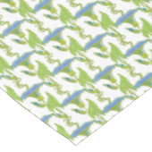 Kunst Nieuw blauw Ipomoea bloembehangsel vodder Tafelkleed (Gekanteld)