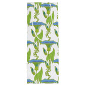 Kunst Nieuw blauw Ipomoea bloembehangsel vodder Wijn Cadeautas (Achterkant)