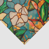 Kunst Nieuw-Floral Glas in lood Weefpapier Tissuepapier (Detail)