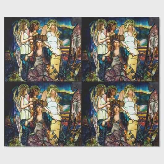 Kunst Nieuw gekleurd glas Cadeaupapier (Vlak)