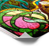 Kunst Nieuw gekleurd glas Poster (Hoek)