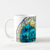 Kunst Nieuw gekleurd glas ziet er Victoriaans uit Koffiemok (Links)