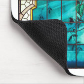 Kunst Nieuw gekleurd glazen raam Victoriaans Muismat (Hoek)