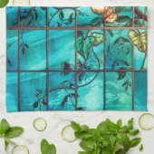 Kunst Nieuw gekleurd glazen raam Victoriaans Theedoek (Gevouwen)