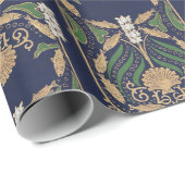 Kunst Nieuw Hoesje Zeeschalen Cadeaupapier (Rol Hoek)