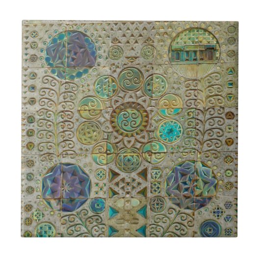 Kunst Nieuw keramisch tegels Tegeltje (Voorkant)