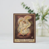  Kunst Nieuw, La Loie Fuller Modern Dancer Briefkaart (Staand voorkant)