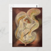 Kunst Nieuw, La Loie Fuller Modern Dancer Briefkaart (Voorkant / Achterkant)