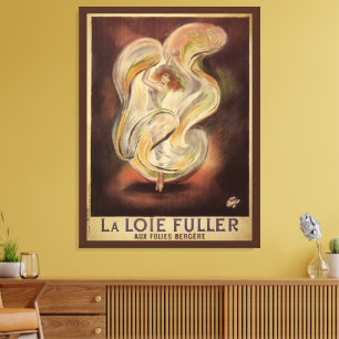  Kunst Nieuw, La Loie Fuller Modern Dancer Canvas Afdruk