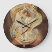 Kunst Nieuw, La Loie Fuller Modern Dancer Grote Klok (Voorkant)