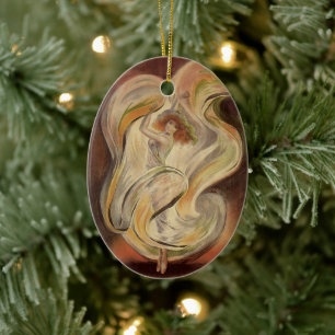  Kunst Nieuw, La Loie Fuller Modern Dancer Keramisch Ornament