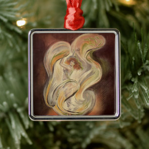  Kunst Nieuw, La Loie Fuller Modern Dancer Metalen Ornament