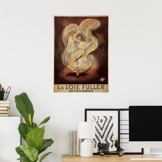  Kunst Nieuw, La Loie Fuller Modern Dancer Poster (Thuiskantoor)
