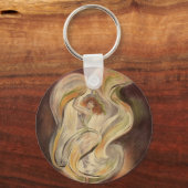 Kunst Nieuw, La Loie Fuller Modern Dancer Sleutelhanger (Achterkant)