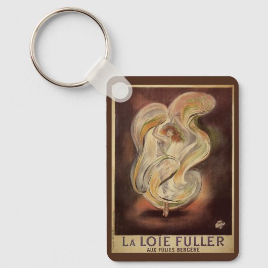  Kunst Nieuw, La Loie Fuller Modern Dancer Sleutelhanger (Voorkant)