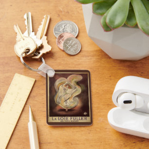 Kunst Nieuw, La Loie Fuller Modern Dancer Sleutelhanger