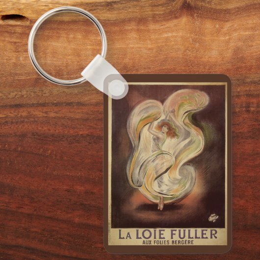  Kunst Nieuw, La Loie Fuller Modern Dancer Sleutelhanger (Voorkant)