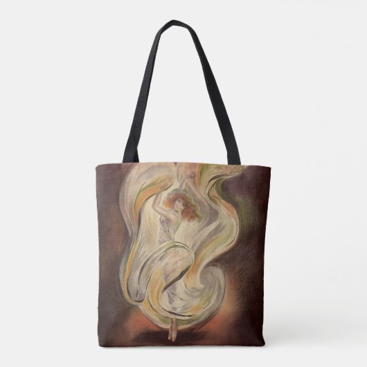  Kunst Nieuw, La Loie Fuller Modern Dancer Tote Bag (Achterkant)