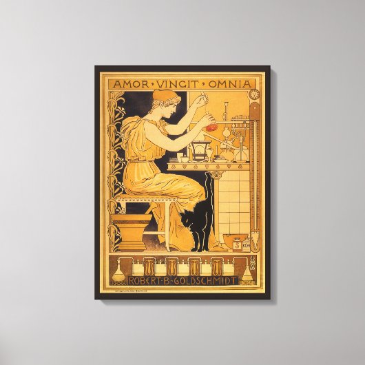 kunst Nieuw, liefde verovert alle wetenschappers Canvas Afdruk (Voorkant)