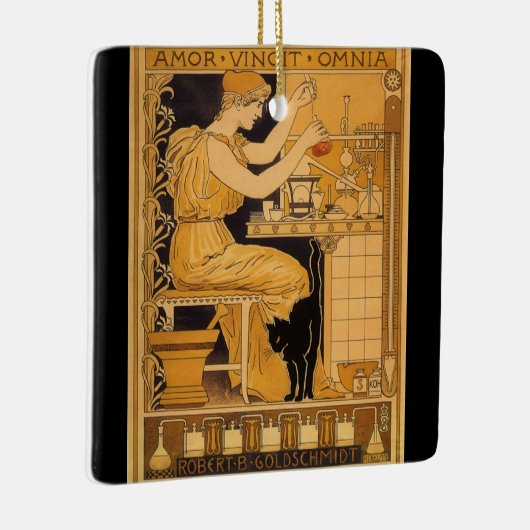  kunst Nieuw, liefde verovert alle wetenschappers Keramisch Ornament (Rechts)