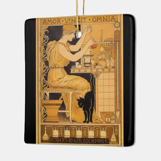  kunst Nieuw, liefde verovert alle wetenschappers Keramisch Ornament (Links)