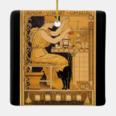  kunst Nieuw, liefde verovert alle wetenschappers Keramisch Ornament (Achterkant)