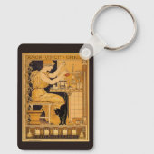  kunst Nieuw, liefde verovert alle wetenschappers Sleutelhanger (Achterkant)