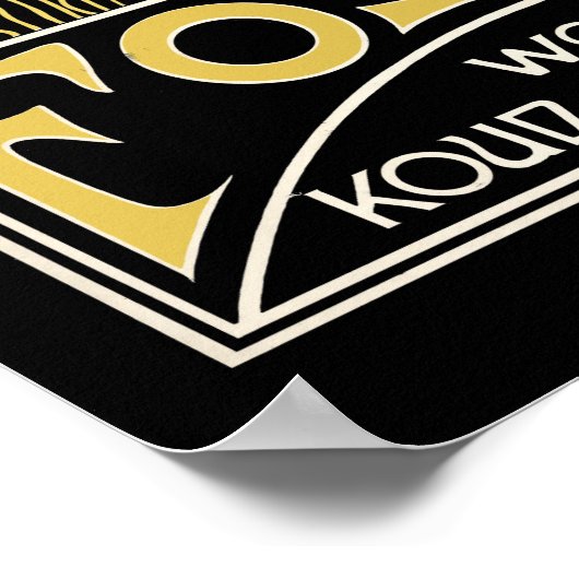  kunst Nieuw-Nederlands chocolade AD Poster (Hoek)