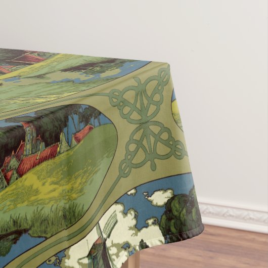  Kunst Nieuw nieuw 1900 Nederlandse Windmillpatroo Tafelkleed (Voorbeeld)