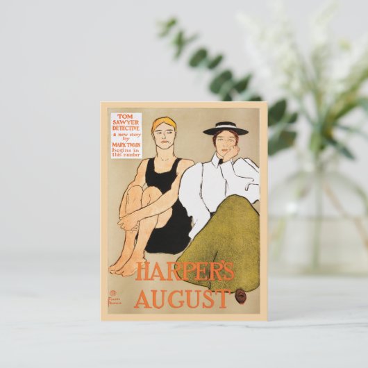 kunst Nieuw-Zeeland in het tijdschrift Augustus Briefkaart (Staand voorkant)