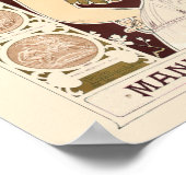 kunst Nieuw-Zeeland Parijs Corsets AD Poster (Hoek)