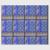 Kunst Nieuw zwart, paars irisverpakkingspapier Cadeaupapier (Vlak)