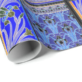 Kunst Nieuw zwart, paars irisverpakkingspapier Cadeaupapier (Rol Hoek)