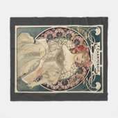  Kunst Nieuwe Alphonse Mucha Kunst schilderen Fleece Deken (Voorkant (Horizontaal))