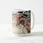  Kunst Nieuwe Alphonse Mucha Kunst schilderen Koffiemok (Voorkant rechts)