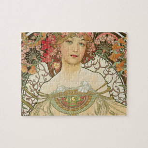  Kunst Nieuwe Alphonse Mucha Kunst schilderen Legpuzzel