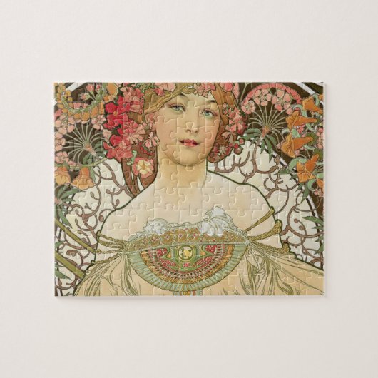  Kunst Nieuwe Alphonse Mucha Kunst schilderen Legpuzzel (Horizontaal)
