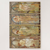 Kunst Nieuwe Alphonse Mucha Kunst schilderen Legpuzzel (Verticaal)